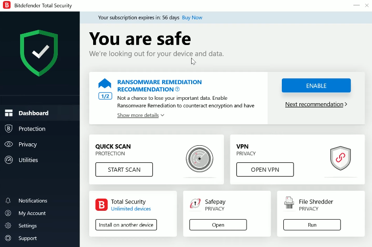 Bitdefender Total Security 2021. 25.0.10.52 Crack 2021