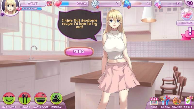 Pocket Waifu MOD APK (Unlimited CoinsResurrection) Download 2021